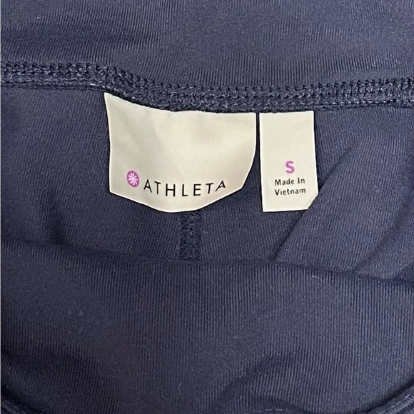 Athleta High Rise Flow Stripe Chaturanga Capri Crop Workout Yoga Pants - Picture 7 of 7